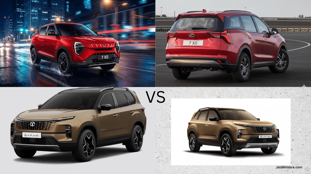 Mahindra XUV 7XO vs Tata Safari 2026 Comparison